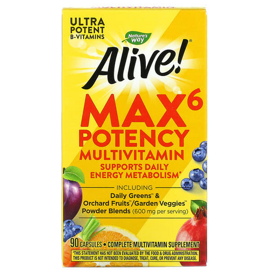 Max6 Potency - Multivitamínico - 90 Cápsulas