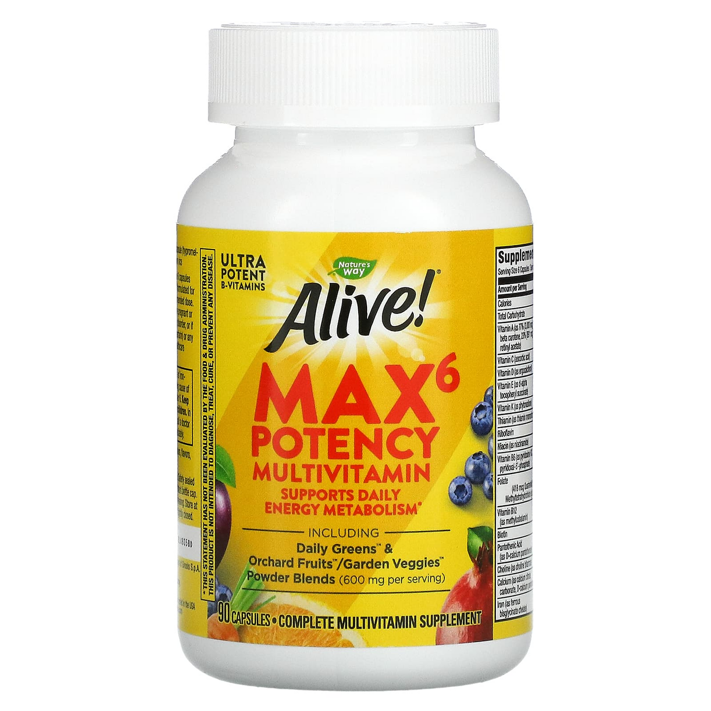 Alive!® Max6 Multivitaminico Diario de Maxima Potencia (90 caps), Nature's Way