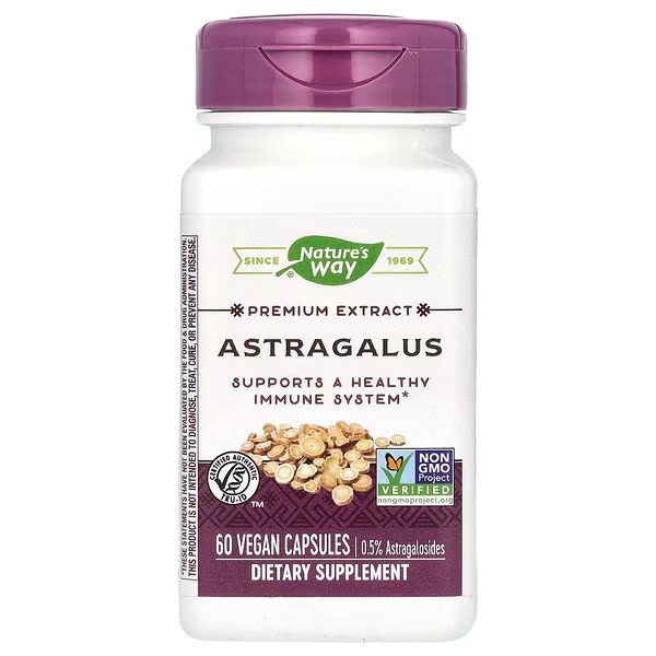 Astragalus - Extracto Premium - 0.5% Astragalósidos - 60 Cápsulas Veganas