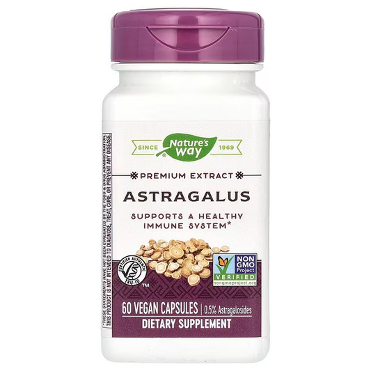 Astragalus - Extracto Premium - 0.5% Astragalósidos - 60 Cápsulas Veganas