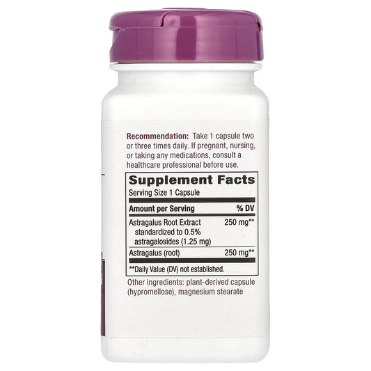 Astragalus - Extracto Premium - 0.5% Astragalósidos - 60 Cápsulas Veganas