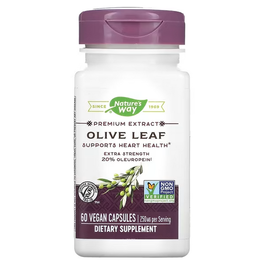 Hoja de Olivo - Extracto Premium - 20% Oleuropeína - 250mg - 60 Cápsulas Veganas