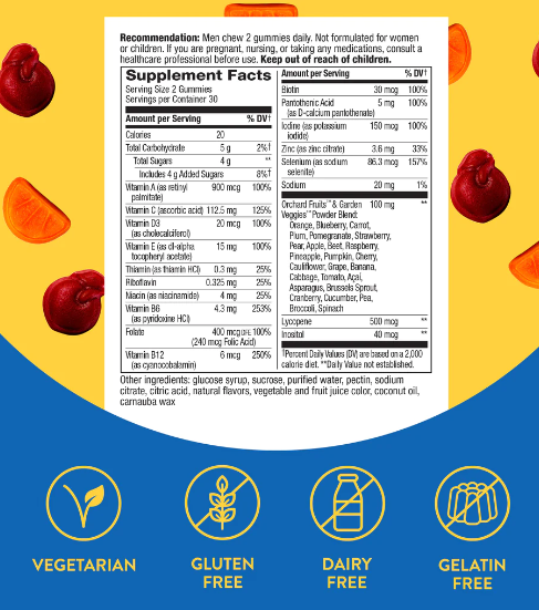 Alive!® MultivitamInico Para Hombres (60 gomitas), Nature's Way