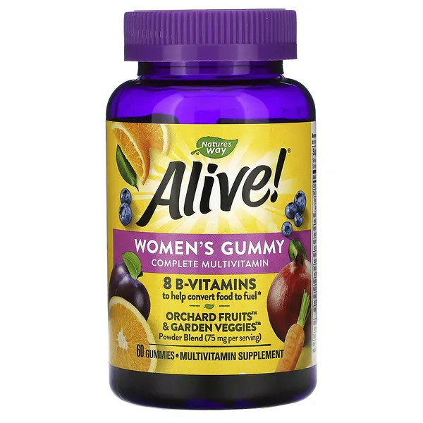 Alive! ® Multivitamínico 75mg Para Mujeres (60 gomitas), Nature's Way