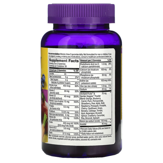 Alive! ® Multivitamínico 75mg Para Mujeres (60 gomitas), Nature's Way