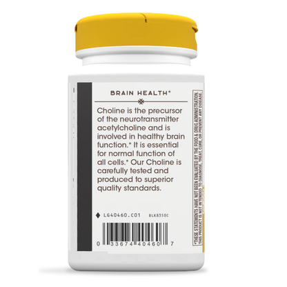 Colina - 500mg - 100 Tabletas Veganas