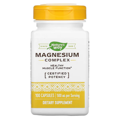 Complejo de Magnesio - 500mg - 100 Cápsulas