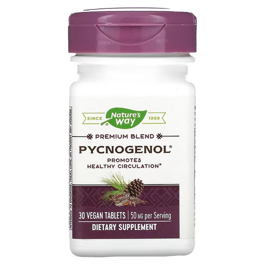 Pycnogenol - Mezcla Premium - 50mg - 30 Tabletas Veganas