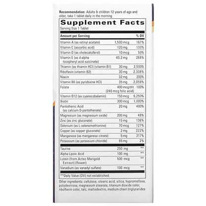 EX Alpha Betic® Multivitaminico para Diabeticos (30 tabs), Nature's Way