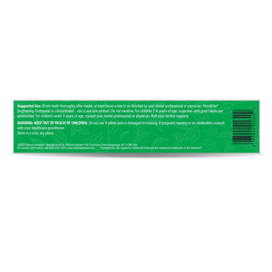 Pasta Dental PerioBrite Coolmint (4 oz/113.4 gr) , Nature's Answer