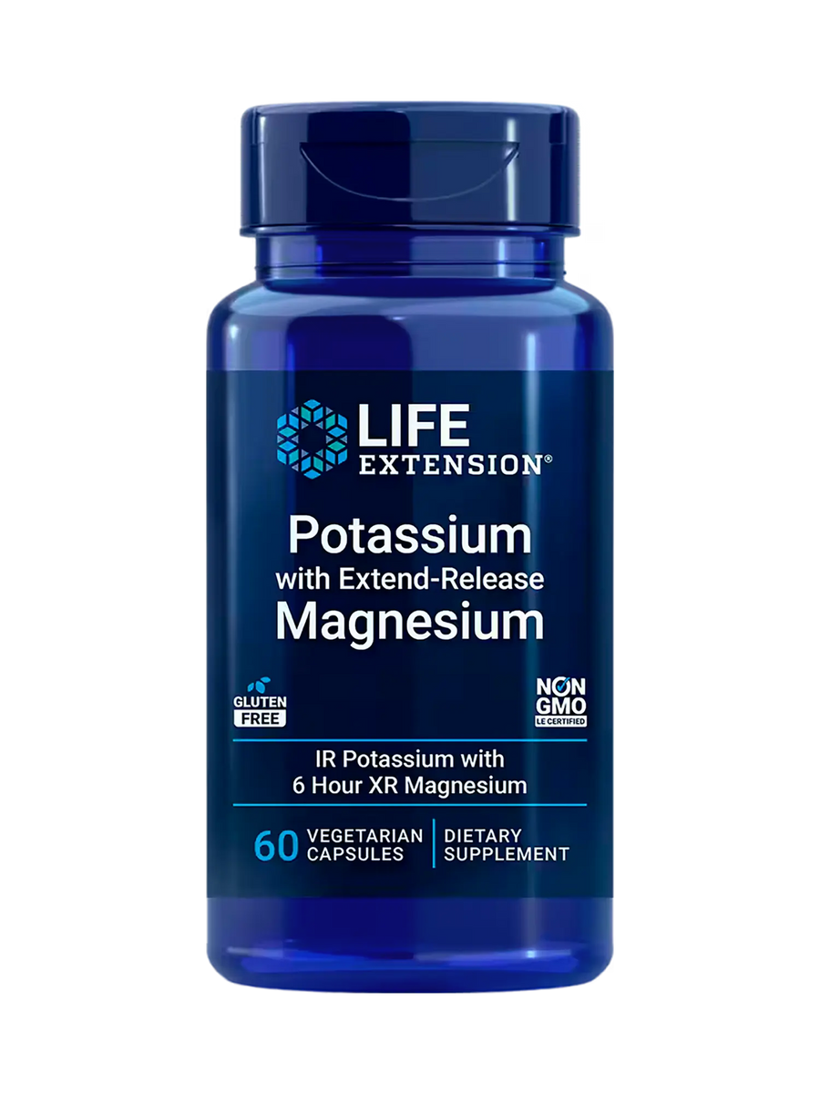 Potasio con magnesio de liberación prolongada (60vcaps) / Potassium with Extend-Release Magnesium (60 vcaps)