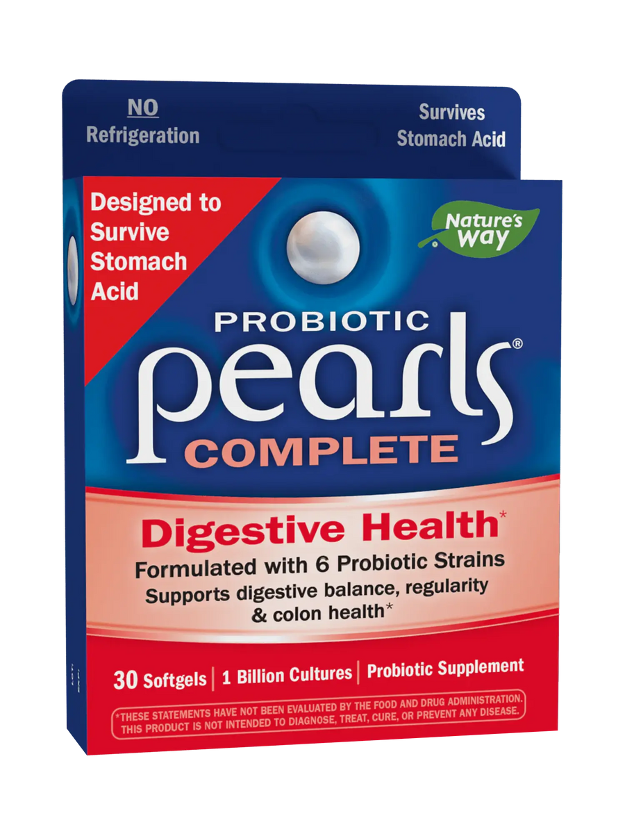Probiótico Pearls® Complete - Salud Digestiva - Mil Millones de Cultivos - 30 Cápsulas Blandas