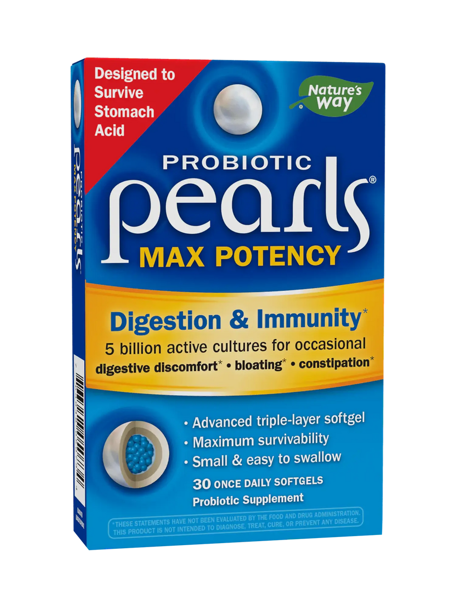 Probiótico Pearls® Máxima Potencia - Digestión & Inmunidad - Cinco Mil Millones de Cultivos - 30 Cápsulas Blandas