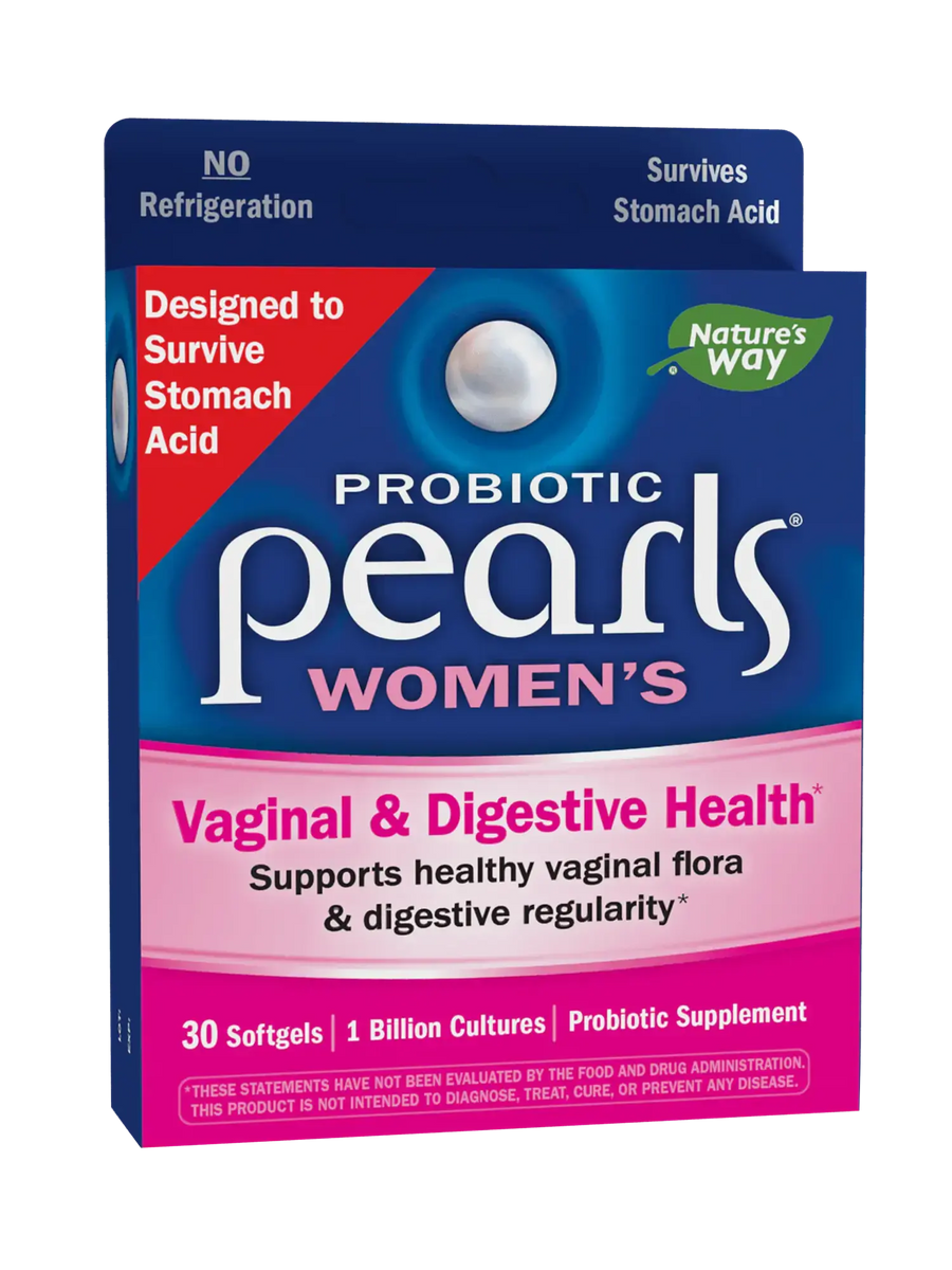 Probiótico Pearls® Women's - Salud Vaginal & Digestiva - Mil Millones de Cultivos - 30 Cápsulas Blandas