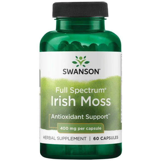 Swanson Premium - Musgo irlandés Full Spectrum 400mg 60 cap