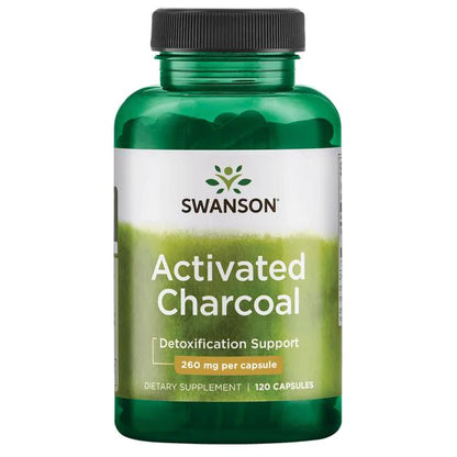 Swanson Premium - Carbón vegetal activado 260mg 120capsulas