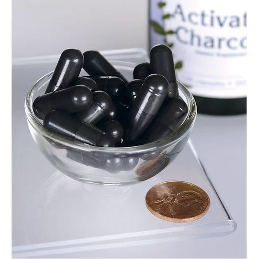 Swanson Premium - Carbón vegetal activado 260mg 120capsulas