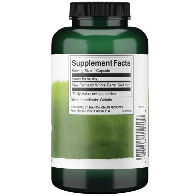 Palma enana americana 540mg (250 caps) / Saw Palmetto 540mg (250 caps)