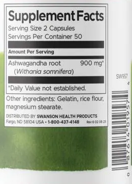 Ashwagandha 450 mg (100 Caps)