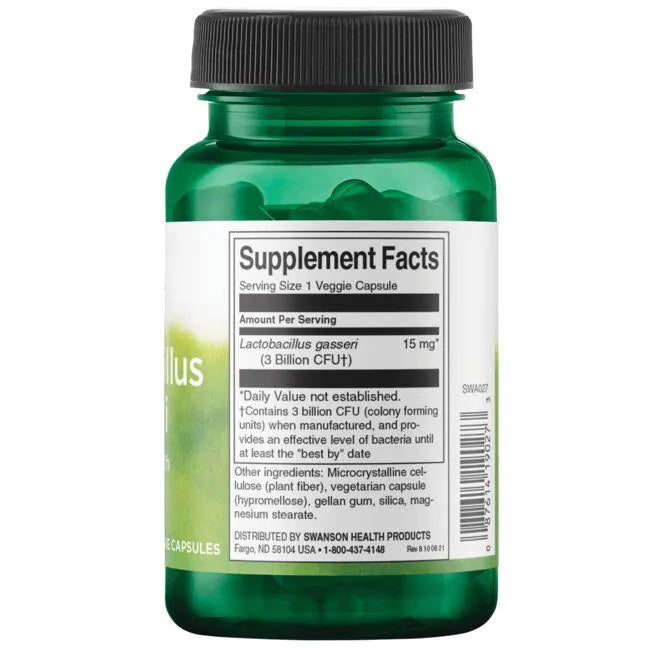 Lactobacillus Gasseri 15mg, 3 Billion CFU (60 vcaps) probioticos