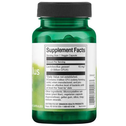 Lactobacillus Gasseri 15mg, 3 Billion CFU (60 vcaps) probioticos