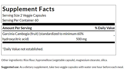 Garcinia Cambogia 250 mg (120 vcaps)