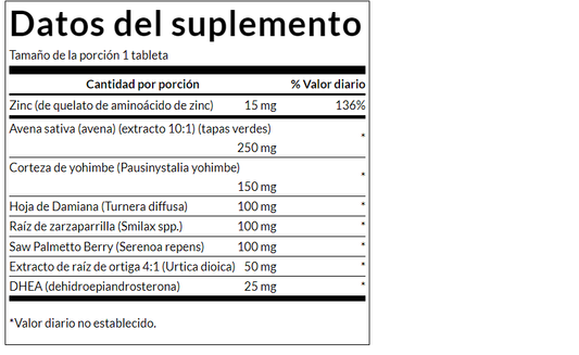 DHEA supremo para intimidad (45 tabs) / Suprime DHEA complex (45 tabs)