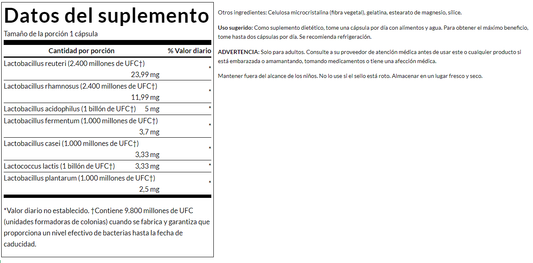 Fórmula probiótico femenina (60 caps) / FemFlora (60 caps)