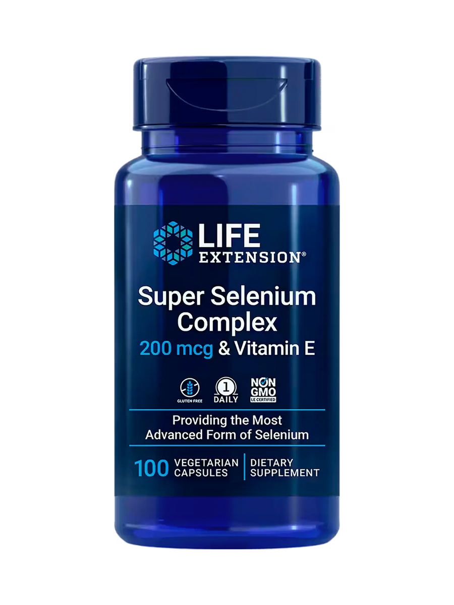 Super selenio y vitamina E, 200 mcg (100 vcaps) / Super Selenium Complex 200 mcg (100 vcaps)