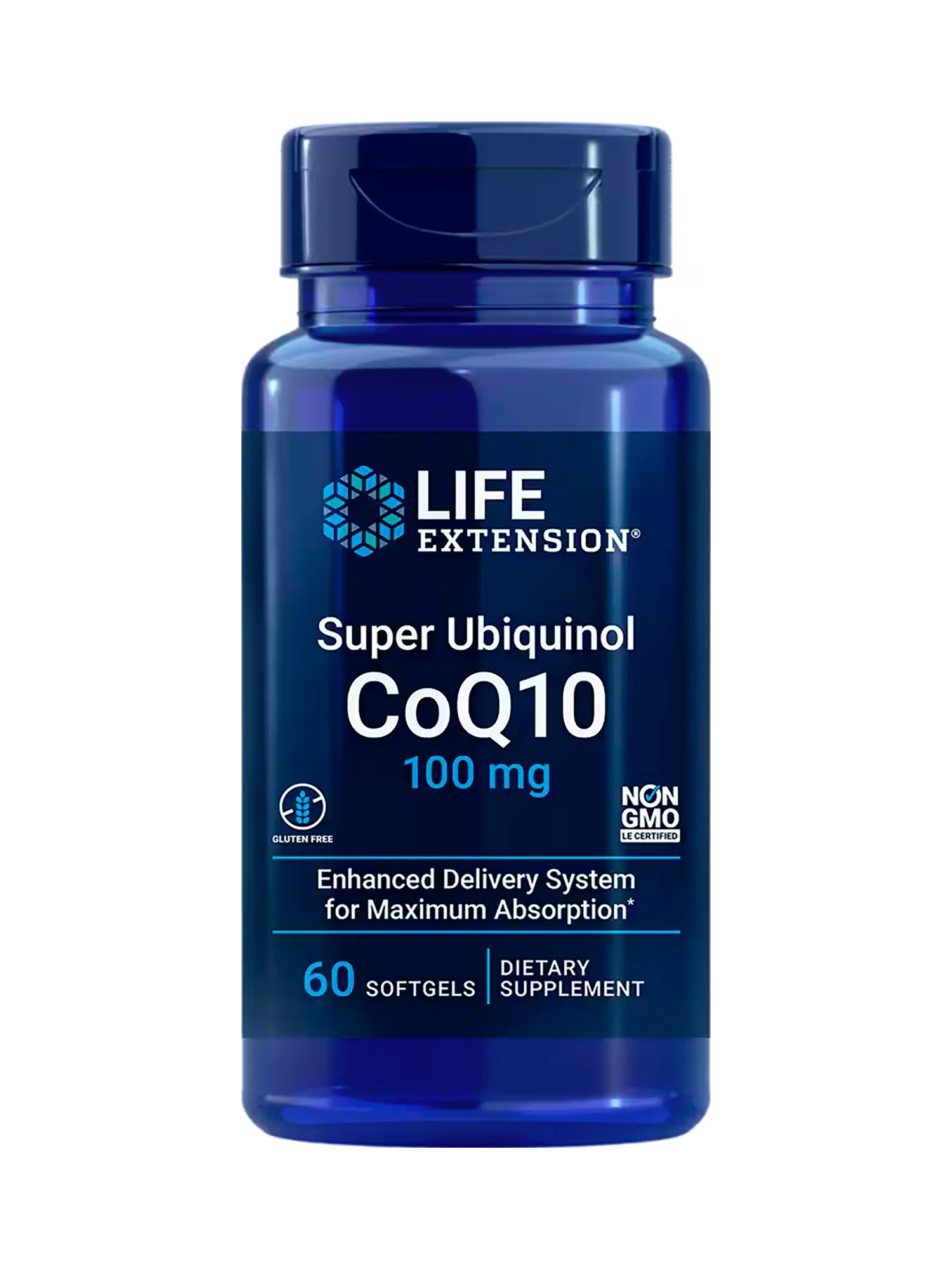 Life Extension Super Ubiquinol CoQ10 - 100mg - 60-Softgels - PURESUPPLY
