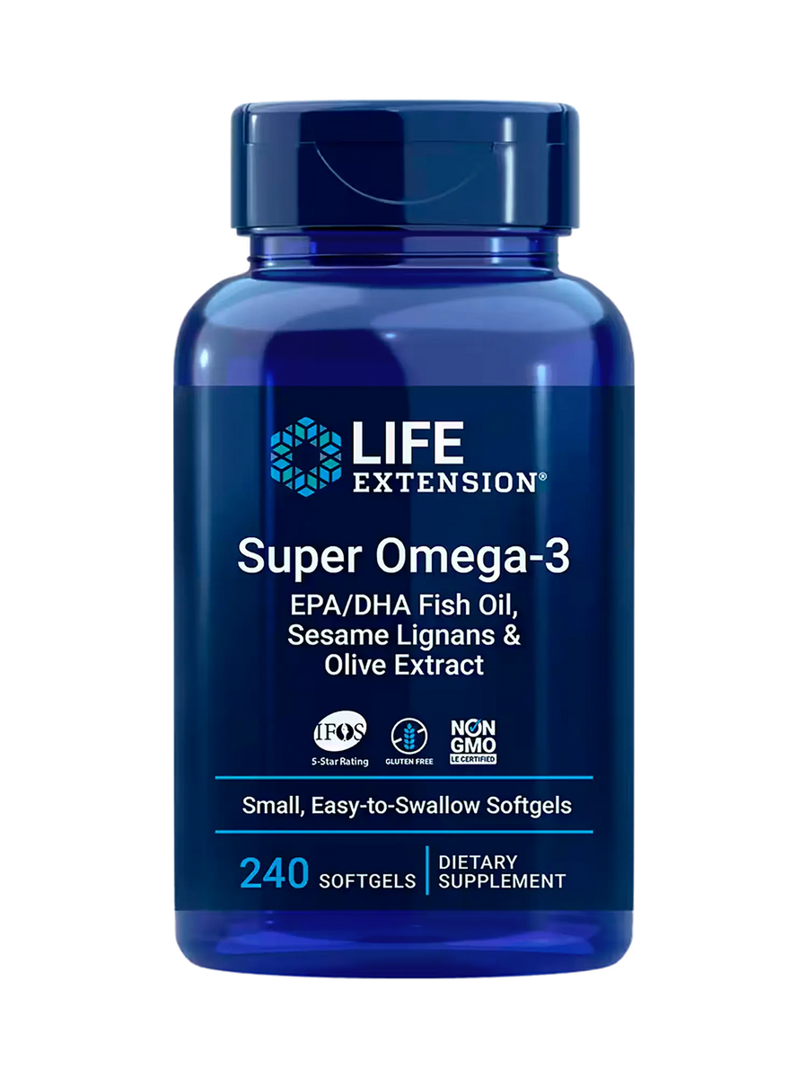 Life Extension Super Omega-3 - 240 Cápsulas Blandas - PURESUPPLY