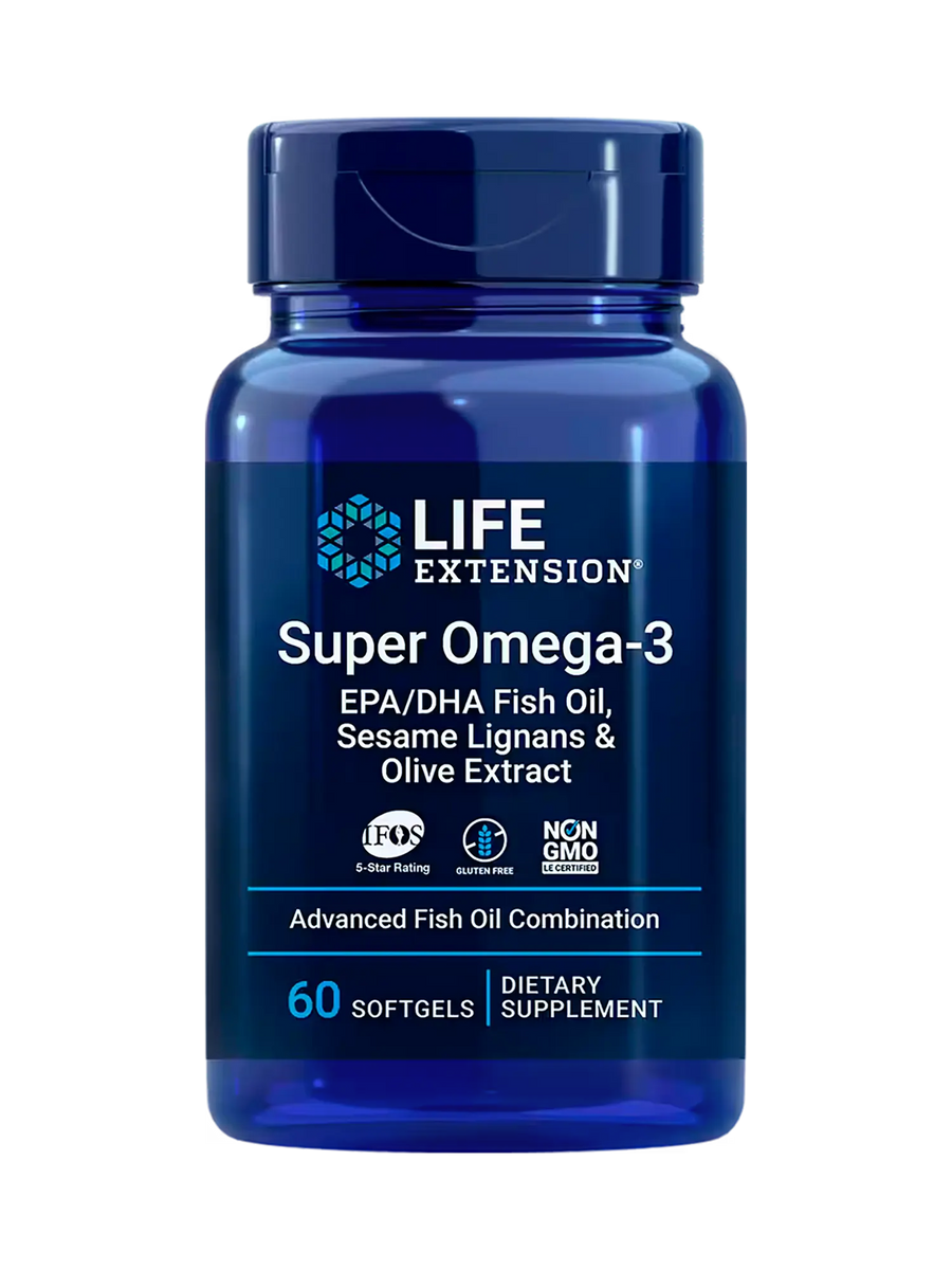 Life Extension Super Omega-3 - 60 Cápsulas Blandas - PURESUPPLY