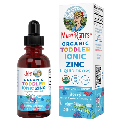Zinc iónico orgánico liquido para niños pequeños (60ml) / Toddler Zinc Drops, Unflavored, Org, (2oz)