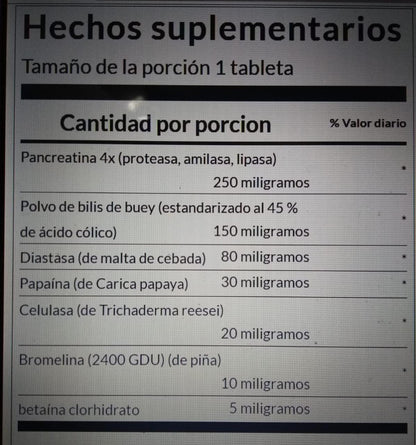 Swanson Premium - Enzimas digestivas 90 tabletas