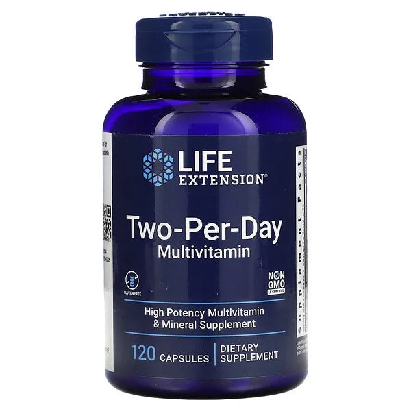 Multivitamínico de dos veces al día (120 comprimidos) /  Two-Per-Day Multivitamin (120 tablets)