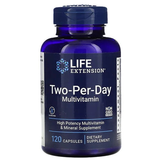 Multivitamínico de dos veces al día (120 comprimidos) /  Two-Per-Day Multivitamin (120 tablets)