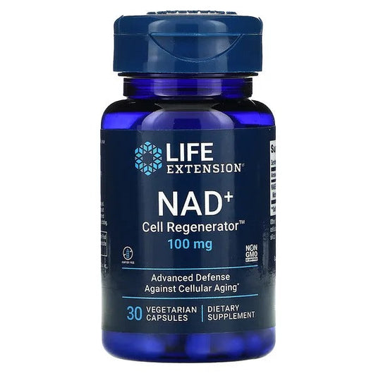Regenerador celular NAD + 100 mg (30 vcaps) /  NAD+ Cell Regenerator 100 mg (30 vcaps)