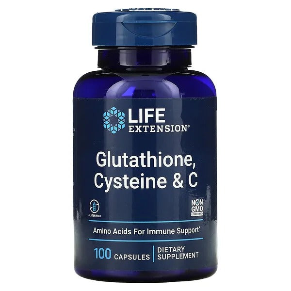 Glutatión, cisteína y vitamina C (100 cápsulas) / Glutathione, Cysteine & C (100 capsules)