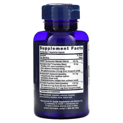 NAD 300mg + Cell Regenerator y Resveratrol Elite (30 vcaps) / NAD+ Cell Regenerator and Resveratrol Elite (30 vcaps)