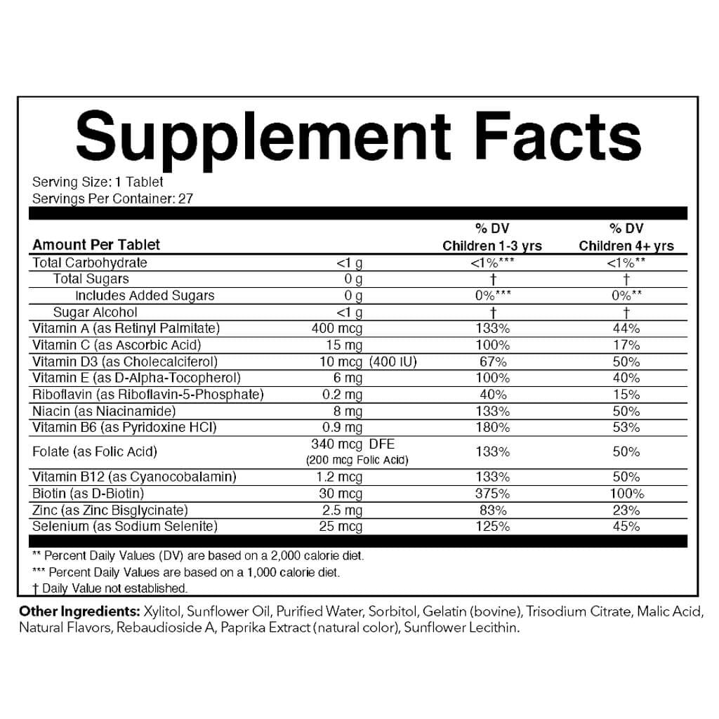 Multivitaminas en Gomitas (27 tabletas) / Multi Vitamin SoftChew Gummies (27 Count)