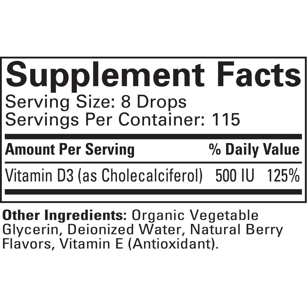 Vitamina D3 (30 ml) / Vitamin D3 (1oz)