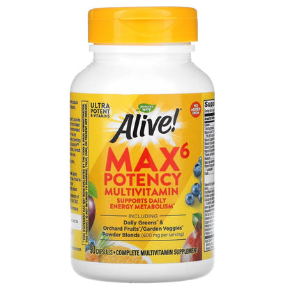 Alive!® Max6 Multivitaminico De Potencia (90 caps), Nature's Way