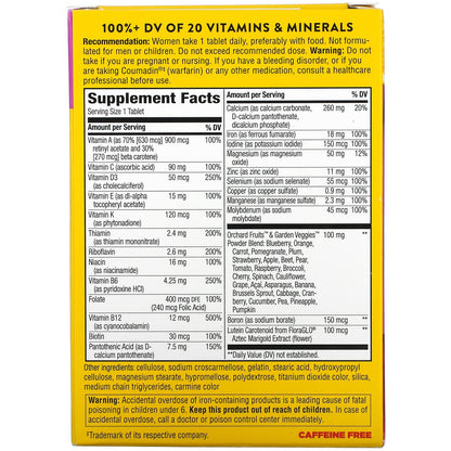 Women's Energy - Multivitamínico Completo para Mujeres - 50 Tabletas