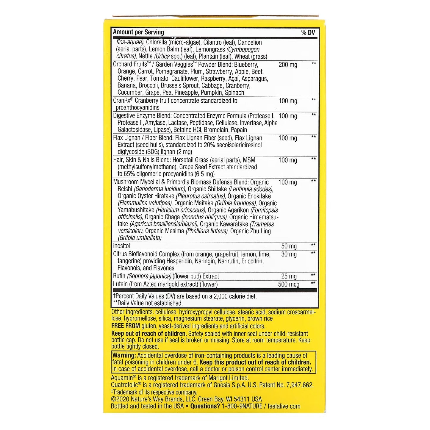 Alive!® Max3 Potency Multivitaminico Para Mujeres (90 tabs), Nature's Way