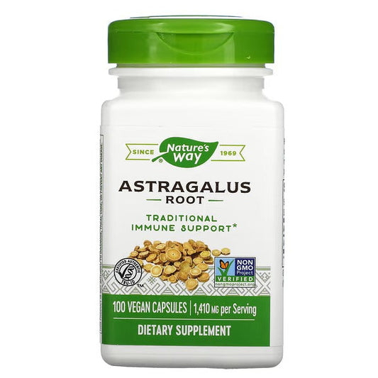 Astragalus - Raíz - 1,410mg - 100 Cápsulas Veganas