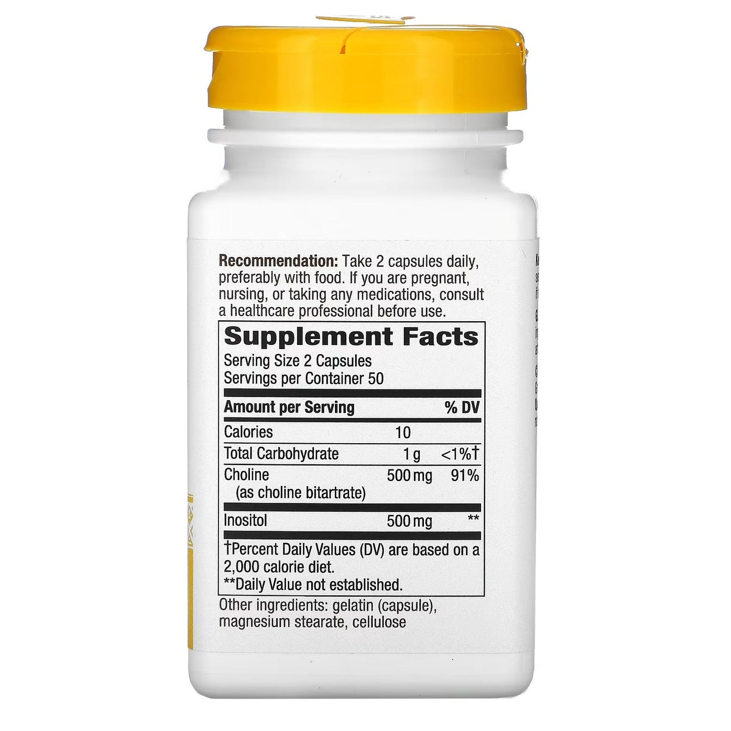 Colina & Inositol - 1,000mg - 100 Cápsulas