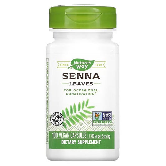 Sen - Hojas - 1,350mg - 100 Cápsulas Veganas