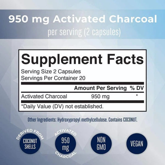 Carbón en capsulas (40 caps) / Charcoal Capsules (caps)