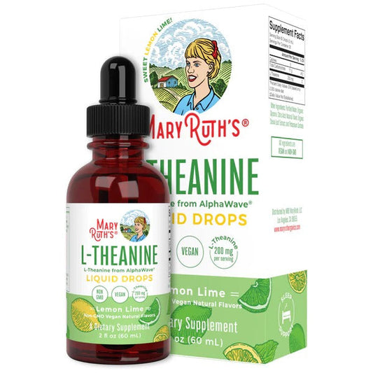 L-teanina en gotas líquidas (60 ml) / L-Theanine Liquid Drops (2oz)