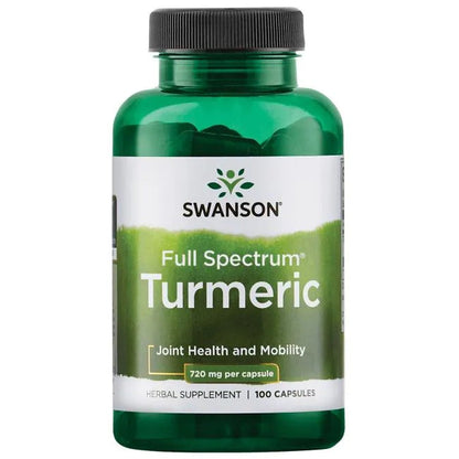 Curcuma de espectro completo 720 mg (100 caps) / Turmeric 720 mg (100 caps)